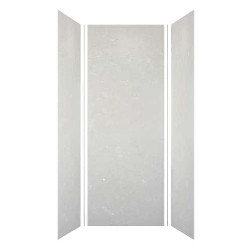 SMMW4K363696-50V Monterey 36-in x 36-in x 96-in Glue To Wall 3-Piece 4mm Shower Wall Kit, Moonstone (Velvet Smooth Finish)