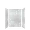 SMMWK483672-50 Monterey 48-in x 36-in x 72-in Glue To Wall 3-Piece Shower Wall Kit, Moonstone (4-in x 8-in Subway Tile Pattern)