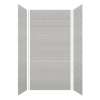 SMMW4K483696-27 Monterey 48-in x 36-in x 96-in Glue To Wall 3-Piece 4mm Shower Wall Kit, Grey Stone (4-in x 8-in Subway Tile Pattern)