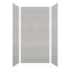 SMMW4K483696-27V Monterey 48-in x 36-in x 96-in Glue To Wall 3-Piece 4mm Shower Wall Kit, Grey Stone (Velvet Smooth Finish)