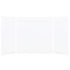 Samuel Mueller Monterey 60-in x 36-in x 60-in Glue to Wall 3-Piece Tub Wall Kit, White/Velvet