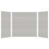Samuel Mueller Monterey 60-in x 36-in x 60-in Glue to Wall 3-Piece Tub Wall Kit, Grey Stone/Velvet