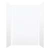 Monterey 60-in x 36-in x 96-in Glue to Wall 3-Piece Shower Wall Kit, White/Velvet