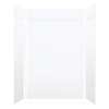 Monterey 60-in x 36-in x 84/12-in Glue to Wall 6-Piece Transition Shower Wall Kit, White/Velvet