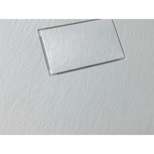 Samuel Müeller FLUCVRC-39 Drain Cover for FLU Series Shower Bases with Center Drains, Grey