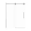 Teutonic Plus 60-in X 80-in Barn Shower Door with 3/8-in Clear Glass and Barrington Knurled Double-Sided Handle, Brushed Stainless