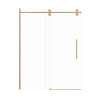 Samuel Mueller Teutonic 60-in X 80-in Barn Shower Door with 3/8-in Clear Glass and Barrington Plain Double-Sided Handle, Champagne Bronze
