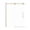 Samuel Mueller Teutonic 60-in X 80-in Barn Shower Door with 3/8-in Clear Glass and Juliette Double-Sided Handle, Champagne Bronze