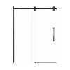 Samuel Mueller Teutonic 60-in X 80-in Barn Shower Door with 3/8-in Clear Glass and Juliette Double-Sided Handle, Matte Black