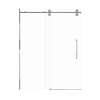 Teutonic 60-in X 80-in Barn Shower Door with 3/8-in Clear Glass and Juliette Double-Sided Handle, Polished Chrome
