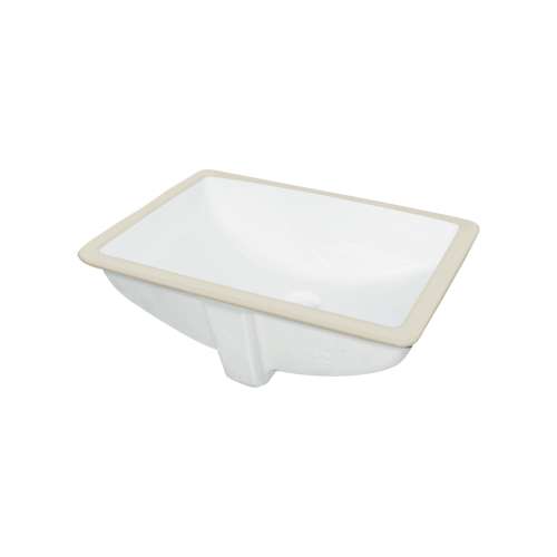 Hensley Petite 18-in Undermount Lavatory, White, SML-1590-01