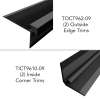 Samuel Müeller SMTTK964-09 Trinity 4-Piece Aluminum Trim Kit, Black