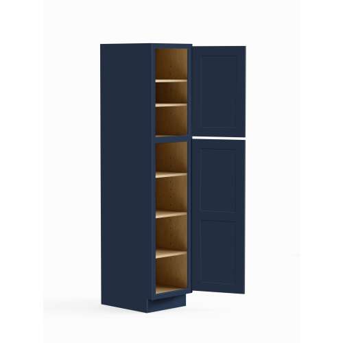 SMU188424R-ASM-FR01-NB Framington 18-in x 24-in x 84-in Assembled Remington Two Door Tall Utility Cabinet With Right-Hand Opening Door, Navy Blue