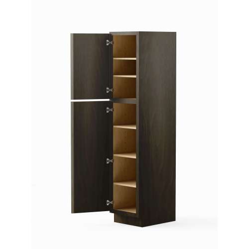 SMU188424-RTA-FR02-SG Framington 18-in x 24-in x 84-in Ready To Assemble Latitude Two Door Tall Utility Cabinet, Smokey Grey