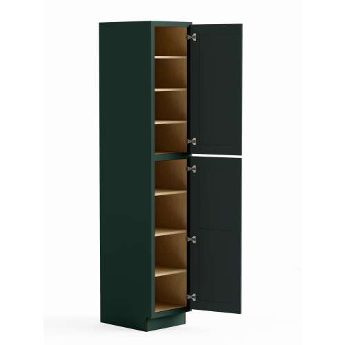 SMU189624R-ASM-FR01-GR Framington 18-in x 24-in x 96-in Assembled Remington Two Door Tall Utility Cabinet With Right-Hand Opening Door, Green