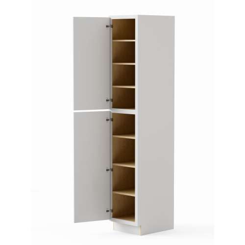 SMU189624-RTA-FR02-WH Framington 18-in x 24-in x 96-in Ready To Assemble Latitude Two Door Tall Utility Cabinet, White