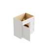 Framington 24-in x 18-in x 31-in Assembled Remington Single Door with Two Right-Side Drawers Vanity Base Cabinet, White, SMV241831DR-2D-ASM-FR01-WH