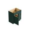 SMV2421DR-2D-ASM-FR01-GR Framington 24-in x 21-in x 35-in Assembled Remington Vanity Combo Base Cabinet With Two Drawers on Right, Green
