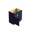 SMV2421DR-2D-ASM-FR01-NB Framington 24-in x 21-in x 35-in Assembled Remington Vanity Combo Base Cabinet With Two Drawers on Right, Navy Blue