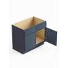 SMVS36-RTA-FR02-NB Framington 36-in x 21-in x 35-in Ready to Assemble Latitude Double Door Double Drawer Front Vanity Sink Base Cabinet, Navy Blue