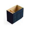 SMV3621DL-RTA-FR02-NB Framington 36-in x 21-in x 35-in Ready to Assemble Latitude Vanity Combo Base Cabinet With Three Drawers on Left, Navy Blue