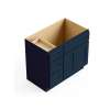 SMV3621DL-RTA-FR01-NB Framington 36-in x 21-in x 35-in Ready To Assemble Remington Vanity Combo Base Cabinet With Three Drawers on Left, Navy Blue