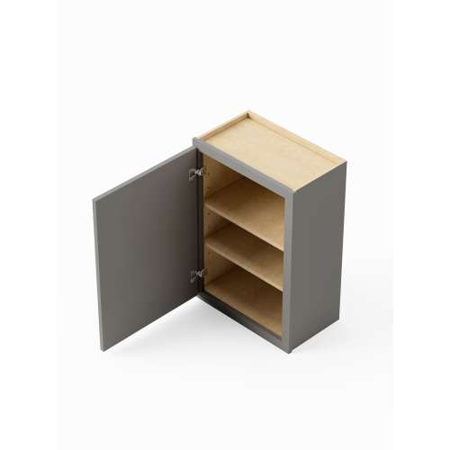 SMW1836-RTA-FR02-LG Framington 18-in x 12-in x 36-in Ready To Assemble Latitude Single Door Wall Cabinet, Light Grey