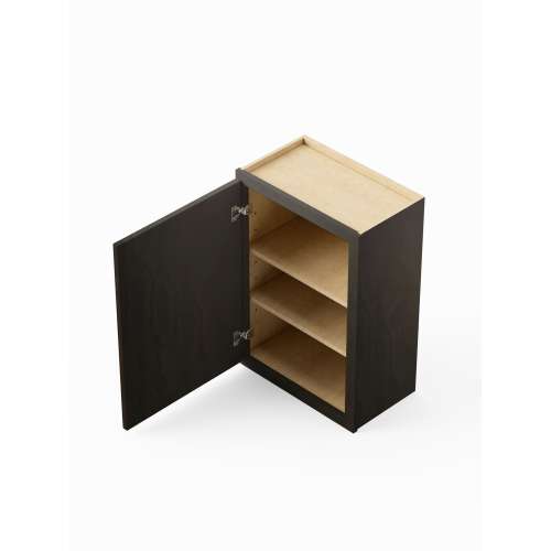 SMW1836-RTA-FR02-SG Framington 18-in x 12-in x 36-in Ready To Assemble Latitude Single Door Wall Cabinet, Smokey Grey