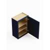 SMW1230R-ASM-FR02-NB Framington 12-in x 12-in x 30-in Assembled Latitude Single Door Wall Cabinet With Right-Hand Opening Door, Navy Blue