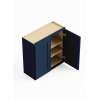 SMW3330-ASM-FR01-NB Framington 33-in x 12-in x 30-in Assembled Remington Double Door Wall Cabinet, Navy Blue