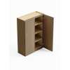 SMW3042-RTA-FR02-TW Framington 30-in x 12-in x 42-in Ready To Assemble Latitude Double Door Wall Cabinet, Tan Wood