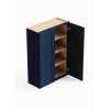 SMW2442-ASM-FR01-NB Framington 24-in x 12-in x 42-in Assembled Remington Double Door Wall Cabinet, Navy Blue