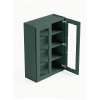 Framington 36 in. x 42 in. Ready to Assemble Wall Cabinet with Double Remington Frame Clear Glass Doors, Green, SMW3642GD-RTA-FR01-GR-C