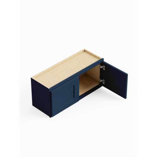 SMW3012-ASM-FR01-NB Framington 30-in x 12-in x 12-in Assembled Remington Wall Cabinet, Navy Blue