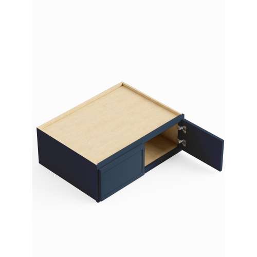 SMW301824-ASM-FR02-NB Framington 30-in x 24-in x 18-in Assembled Latitude Refrigerator Wall Cabinet, Navy Blue