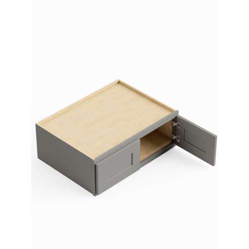 SMW301224-RTA-FR01-LG Framington 30-in x 24-in x 12-in Ready To Assemble Remington Refrigerator Wall Cabinet, Light Grey