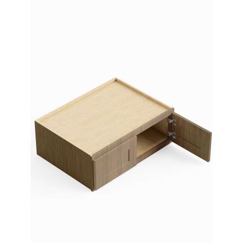 SMW361224-ASM-FR01-TW Framington 36-in x 24-in x 12-in Assembled Remington Refrigerator Wall Cabinet, Tan Wood