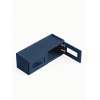 33 in. x 12 in. Assembled Wall Cabinet with Remington Frame Clear Glass Door, Navy Blue, SMW3312GD-ASM-FR01-NB-C