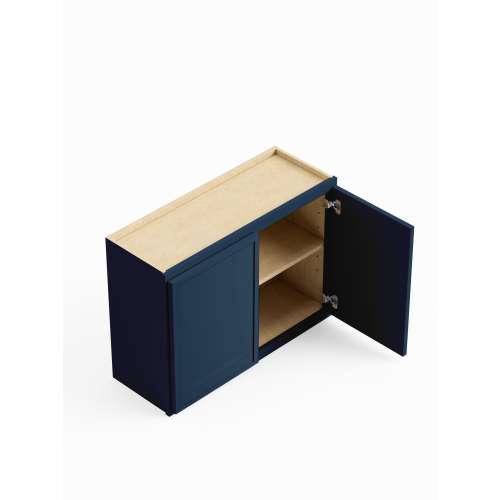 SMW3324-ASM-FR02-NB Framington 33-in x 12-in x 24-in Assembled Latitude Wall Cabinet, Navy Blue