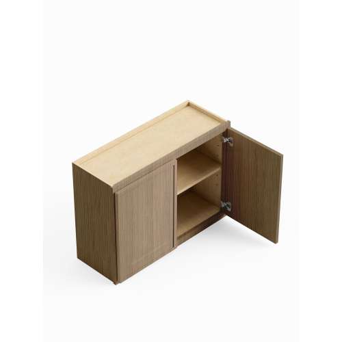 SMW3324-ASM-FR02-TW Framington 33-in x 12-in x 24-in Assembled Latitude Wall Cabinet, Tan Wood