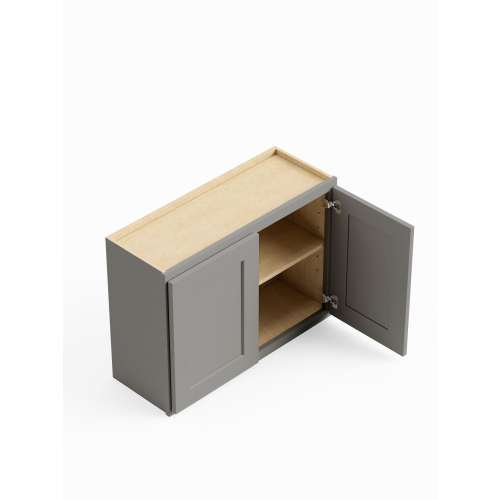 SMW3624-RTA-FR01-LG Framington 36-in x 12-in x 24-in Ready To Assemble Remington Wall Cabinet, Light Grey