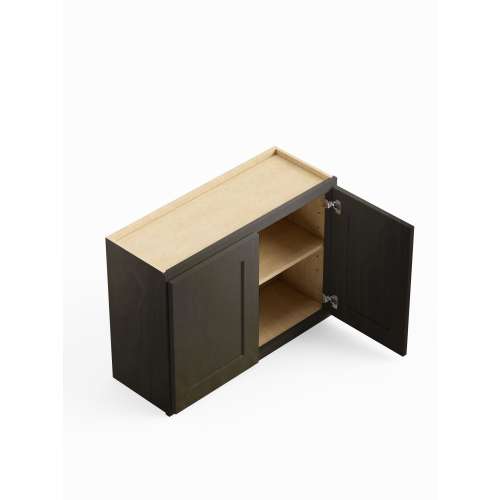 SMW3624-RTA-FR01-SG Framington 36-in x 12-in x 24-in Ready To Assemble Remington Wall Cabinet, Smokey Grey