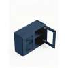 24 in. x 24 in. Assembled Wall Cabinet with Remington Frame Clear Glass Door, Navy Blue, SMW2424GD-ASM-FR01-NB-C