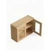 24 in. x 24 in. Assembled Wall Cabinet with Remington Frame Clear Glass Door, Tan Wood, SMW2424GD-ASM-FR01-TW-C