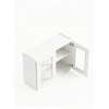 24 in. x 24 in. Assembled Wall Cabinet with Remington Frame Clear Glass Door, White, SMW2424GD-ASM-FR01-WH-C