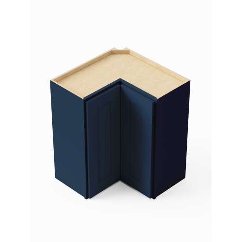 Framington 24-in x 12-in x 42-in Assembled Remington Easy Reach Wall Cabinet With Right-Hand Opening Door, Navy Blue, SMWER2442R-ASM-FR01-NB