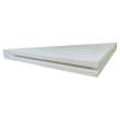 Samuel Mueller 9-in x 9-in Solid Surface Corner Shelf with Stainless Steel Dowel Pins, Palladium White