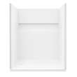 Samuel Mueller Revolution 60 x 30 in. SMC Alcove Shower Kit with Base, Left-Hand Drain, White, SMRFSK6030L-31