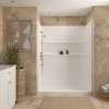 Samuel Mueller Revolution 60 x 30 in. SMC Alcove Shower Kit with Base, Left-Hand Drain, White, SMRFSK6030L-31