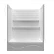 Samuel Mueller Revolution 60 x 30 in. SMC Alcove Tub and Shower Kit, Right-Hand Drain, White, SMRTSK6030R-31